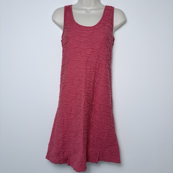 Toad&Co Dresses & Skirts - Toad and Co Tank Dress Samba Wave Sz S Clay Red Organic Cotton Stretch Comfy